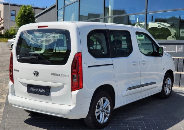 Toyota Proace City Verso cena 86900 przebieg: 141978, rok produkcji 2020 z Ząbki małe 596